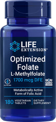 Life Extension frontal del envase mostrando diseño y cantidad de tabletas