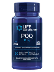 Life Extension envase frontal mostrando 60 cápsulas y beneficio de apoyo mitocondrial