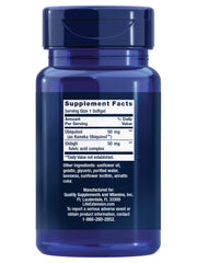 Life Extension softgel en primer plano destacando fácil de tragar y absorción