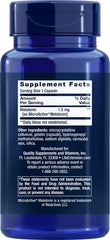 Life Extension detalle de textura de cápsula que ilustra liberación inmediata y prolongada