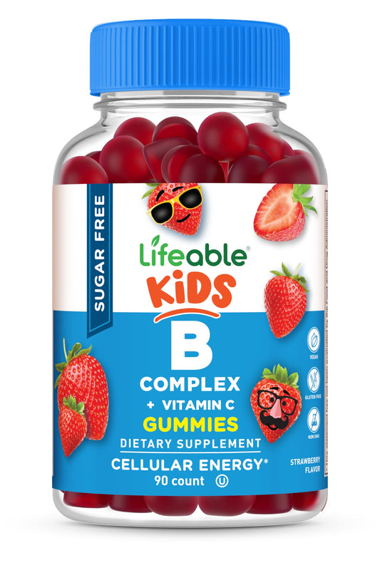 Lifeable complejo B para niños en botella, sin azúcar.