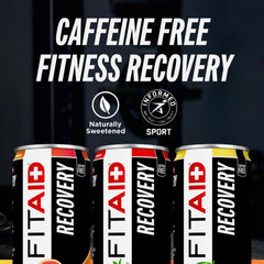 LIFEAID lata en mano en gimnasio, bebida post entrenamiento lista para tomar