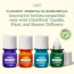 Lifelines botellas ClickWick en primer plano, diseño que simplifica el reemplazo