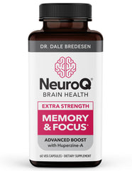 LifeSeasons NeuroQ bottle with capsules supports daily focus and mental clarity.