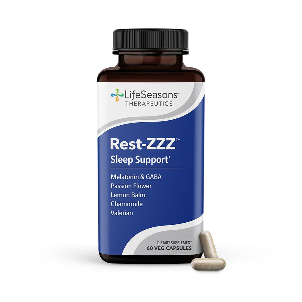 LifeSeasons Rest-ZZZ, botella dormir mejor, apoyo relajante para la noche.