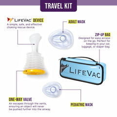 LifeVac comparación de tamaño en mano para evaluar portabilidad