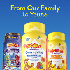 Etiqueta L'il Critters con lista de ingredientes visible, transparencia y confianza
