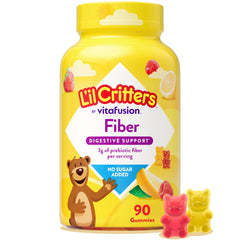 Lil Critters envase frontal mostrando 90 gomitas y claridad de uso