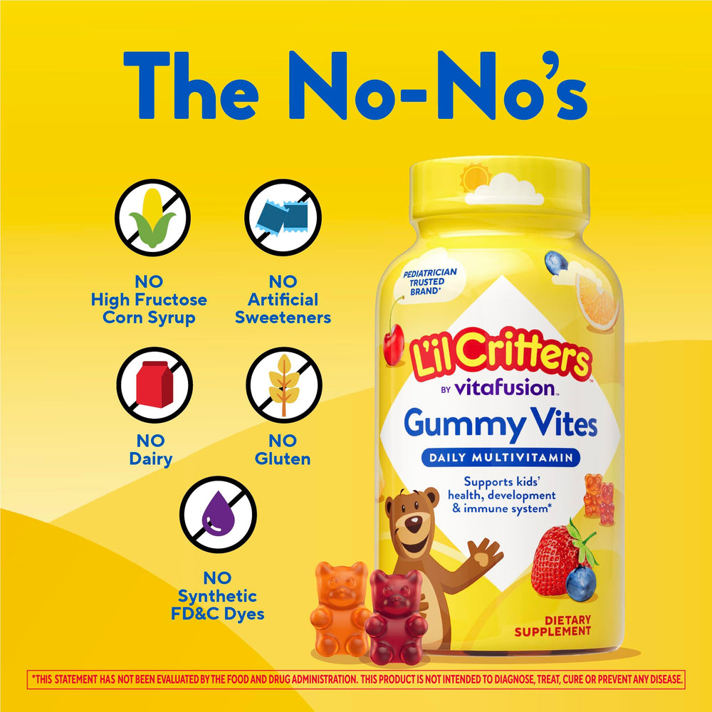 Lil Critters gomitas y frutas que sugieren sabores naturales y apetecibles