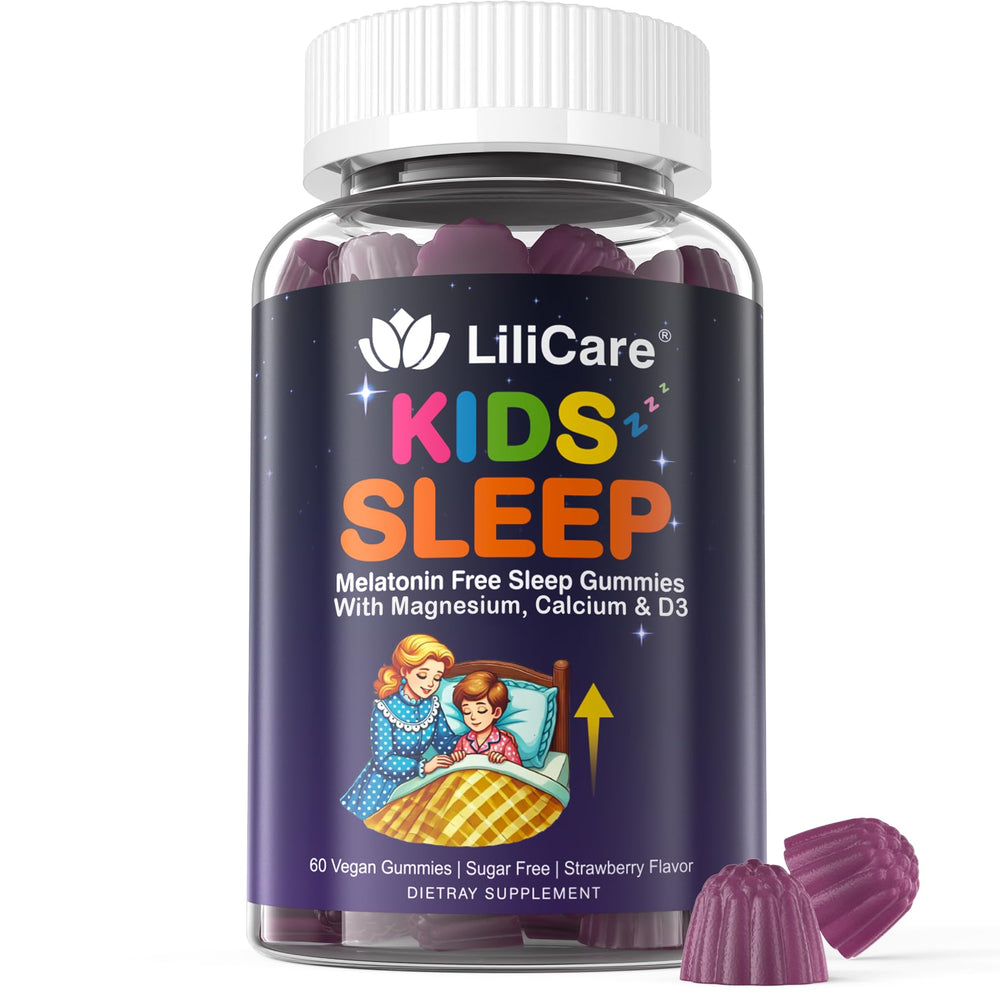 LILICARE envase frontal mostrando gomitas y beneficios calmantes