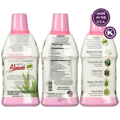 Lily of The Desert detalle de etiqueta con ingredientes y certificados, claridad informativa