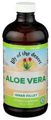 Lily Of The Desert jugo vertiéndose en un vaso, hidratación rápida