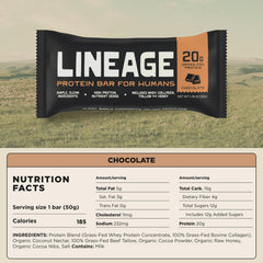 Lineage Provisions textura interna de la barra cortada que muestra ingredientes naturales