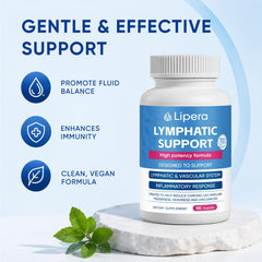 Comparación de tamaño de LIPERA LYMPHATIC con moneda para apreciación de escala