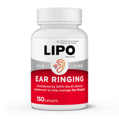 Lipo-Flavonoid empaque frontal que destaca alivio para zumbido