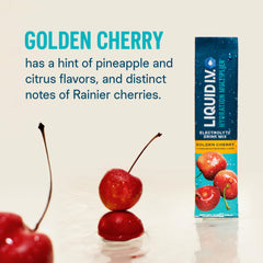Liquid I.V. sobre individual Golden Cherry listo para llevar y verter