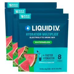 Liquid I.V. sobre frontal mostrando sabor sandía y fácil uso