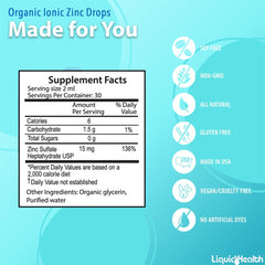 LIQUIDHEALTH botella junto a un batido para mezclar sin cambiar sabor