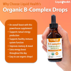 LIQUIDHEALTH gotero en uso sobre la lengua indicando administración sublingual rápida
