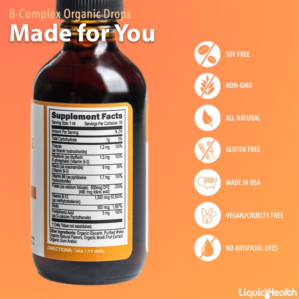 LIQUIDHEALTH etiqueta y lista de ingredientes resaltando transparencia del producto