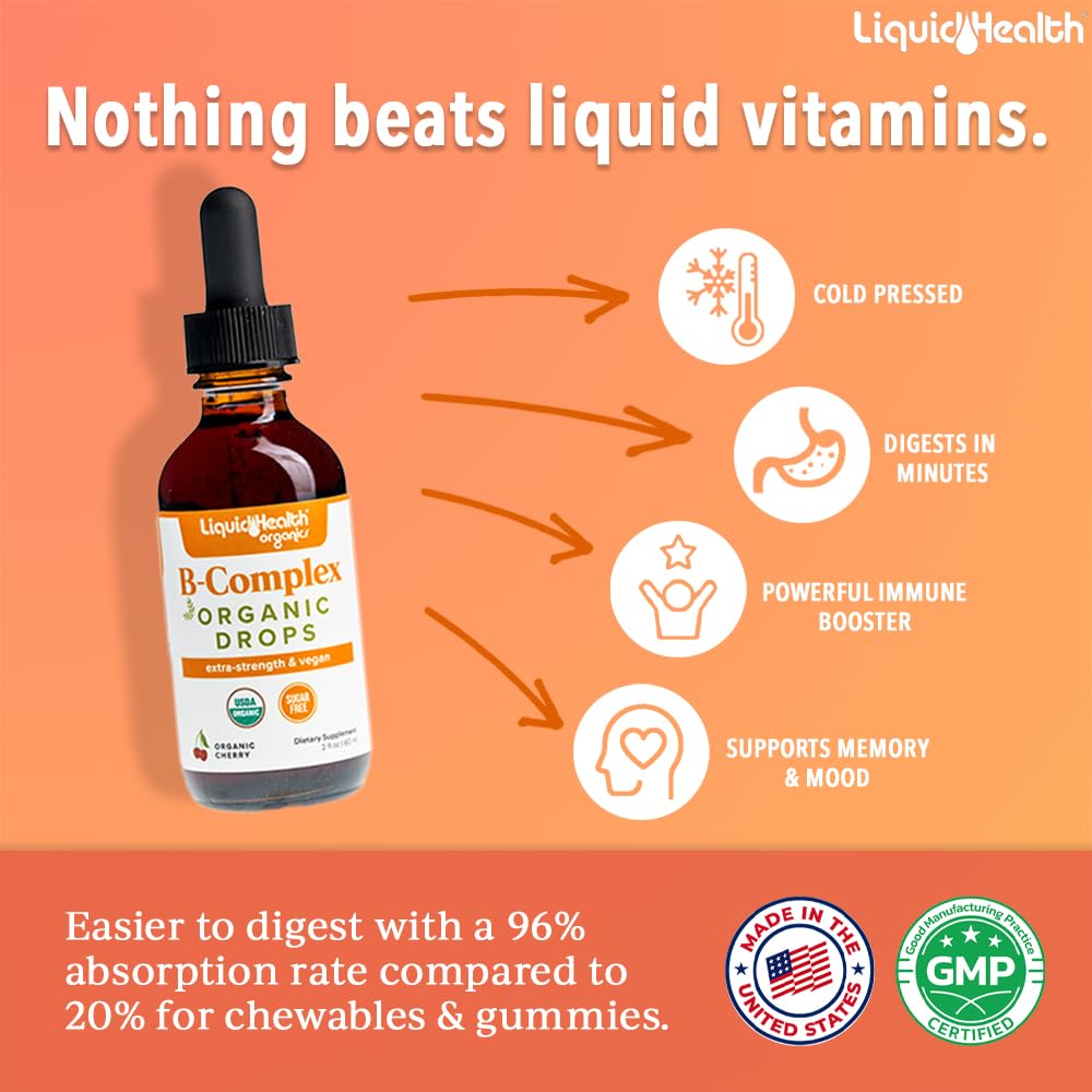 LIQUIDHEALTH gotas en primer plano destacando la textura y facilidad de absorción