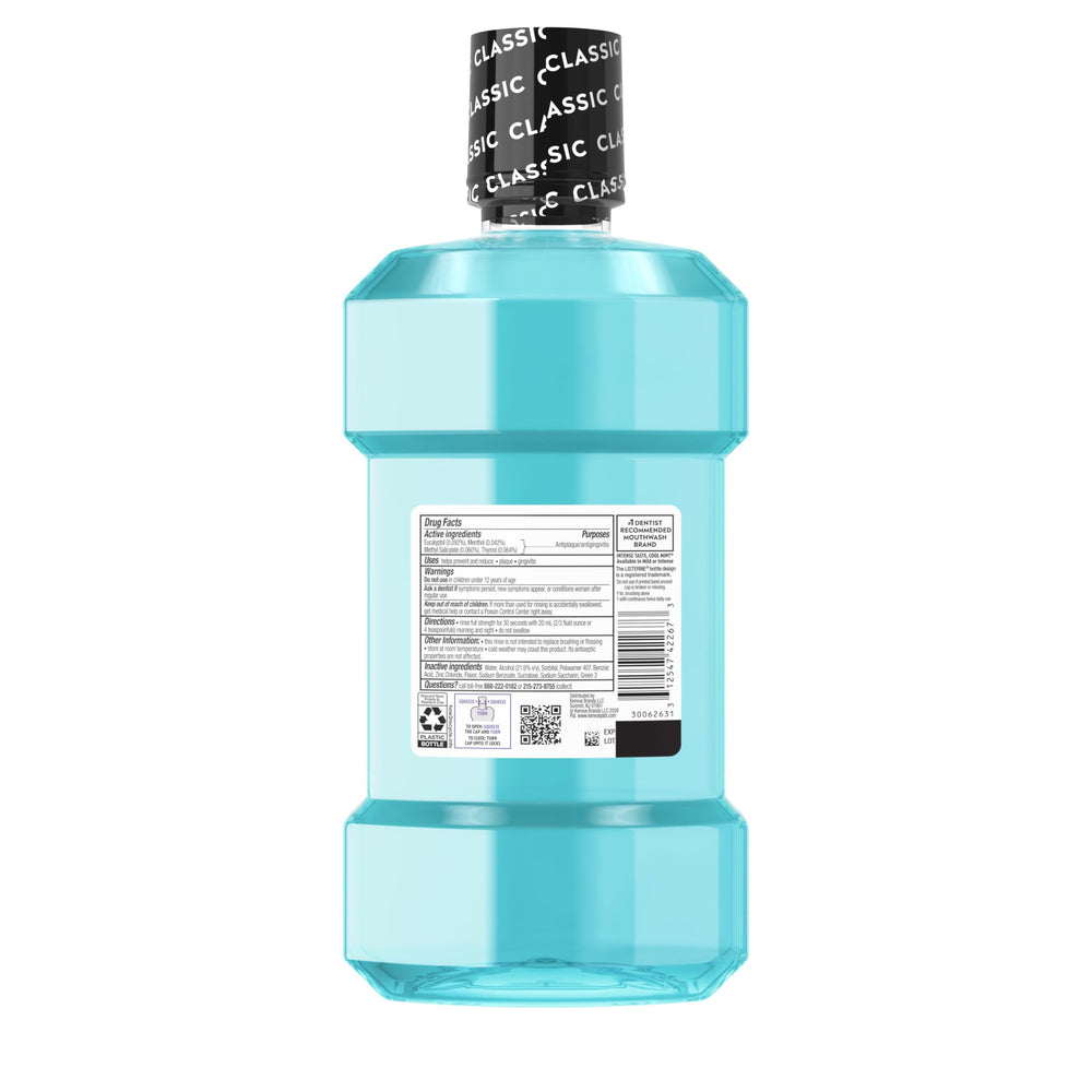 Escena de estilo de vida con Listerine y menta, sensación de frescura duradera