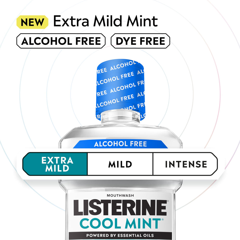 Listerine tapón dosificador preciso para medir 20 mL y evitar desperdicio