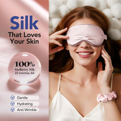 LitBear mulberry silk mask with nose pad blocks light gently