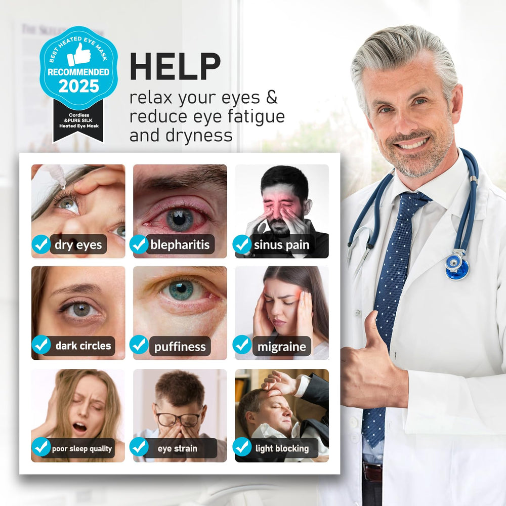 LitBear seda suave para ojos, sensación lujosa y sin fricción