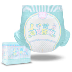 Littleforbig paquete frontal Baby Parade mostrando diseño estampado y pack de 10