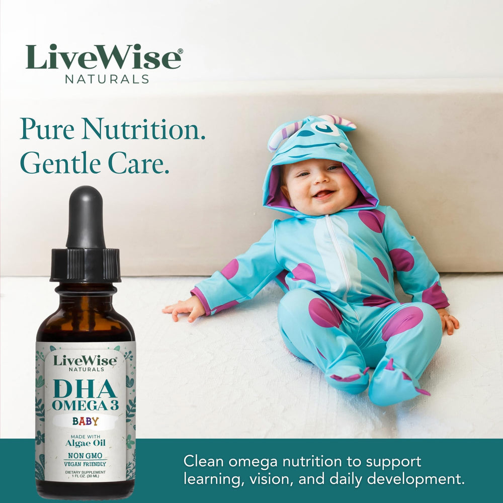 Live Wise Naturals comparación de tamaño del frasco para referencia visual