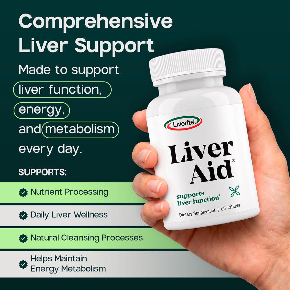 LIVERITE primer plano de la textura del comprimido para fácil deglución