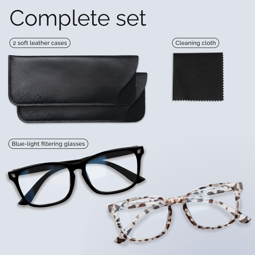 livho gafas con funda protectora para transporte seguro y fácil