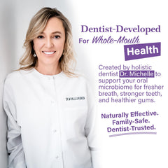 Living Well with Dr. Michelle etiqueta con ingredientes seleccionados y claridad