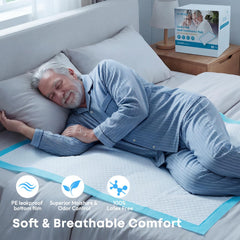 LIYINGSER almohadilla colocada en cama grande, mantiene superficie seca