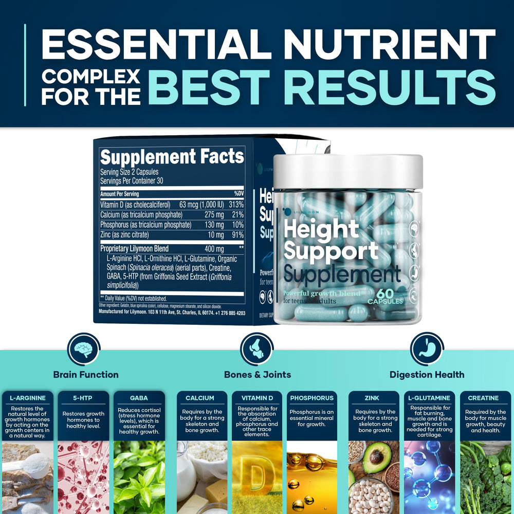 LM LILYNUTRAMOON etiqueta nutricional que muestra ingredientes clave