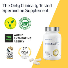 LONGEVITY LABS spermidineLIFE 60 capsules ready for daily use