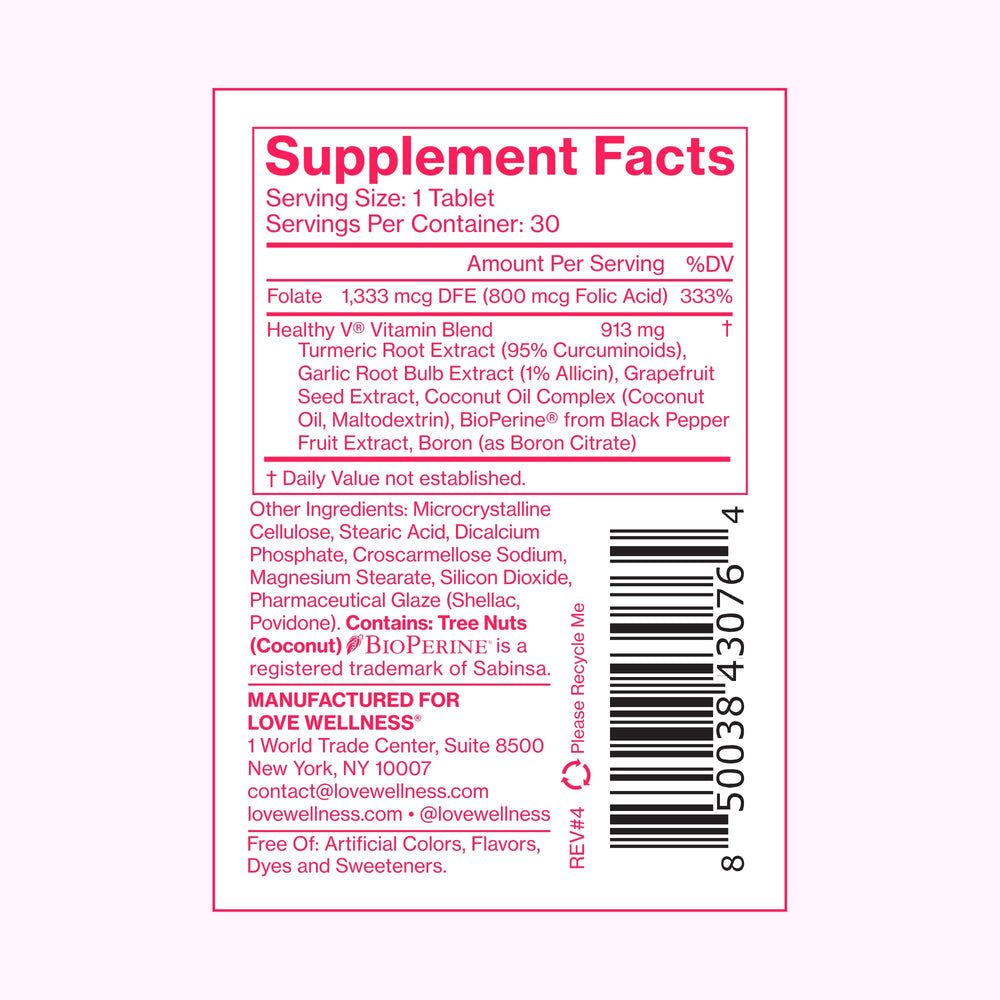 Love Wellness ingredientes (toronja, cúrcuma, ajo) cerca, enfoque natural