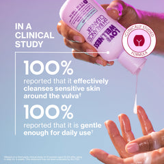 Love Wellness textura-cremosa de espuma para higiene íntima suave.