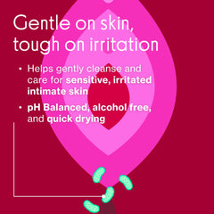 Love Wellness textura del spray en mano que proporciona limpieza suave