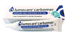 Lumecare gel ocular tubo frontal mostrando envase y facilidad de aplicación