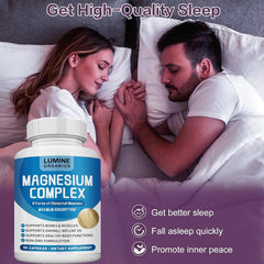 Lumine Organic etiqueta con lista de magnesios y calidad no OGM