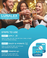 Lunalex parche en contacto con agua demostrando resistencia y seguridad