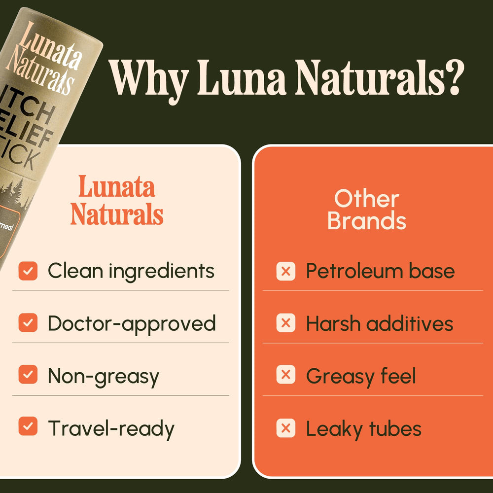 Lunata Naturals textura sólida del producto destacando aplicación limpia