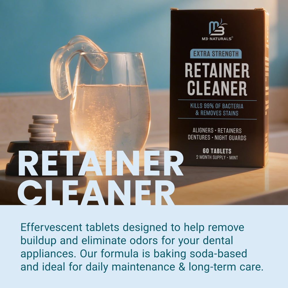 baño de limpieza con retenedor M3 Naturals en agua para eliminar residuos