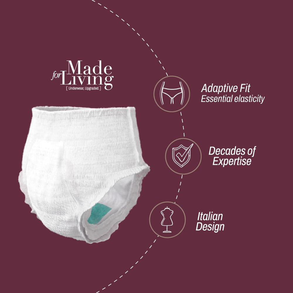 Made for Living núcleo absorbente demostrado, alta capacidad protectora