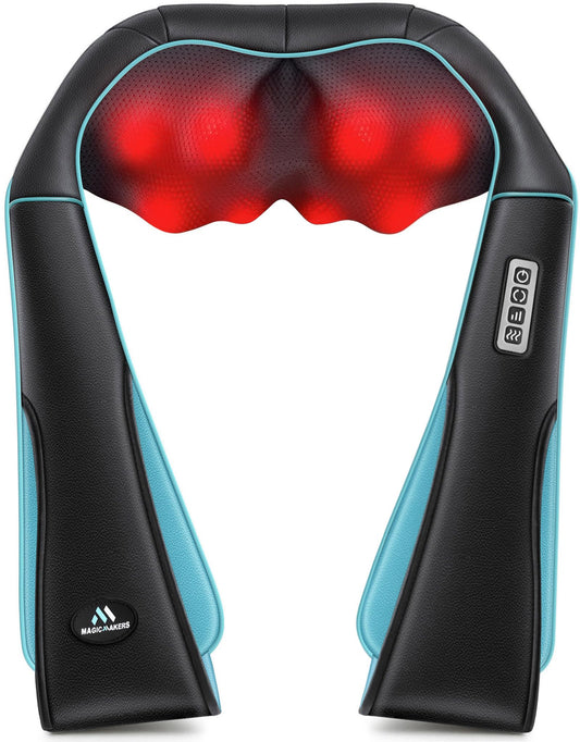 MagicMakers vista frontal del masajeador de cuello mostrando diseño en U y comodidad