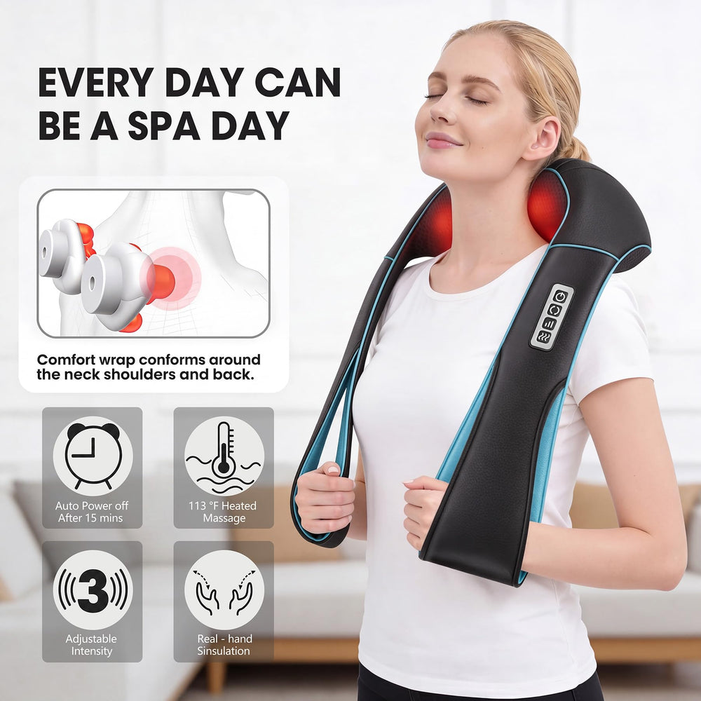 MagicMakers uso en cuello y hombros para aliviar tensión en el día a día