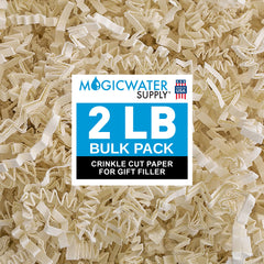 MagicWater paquete frontal Light Ivory mostrando peso y color, aspecto profesional