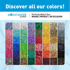 MagicWater Supply tiras de papel apiladas ilustrando reutilización y almacenamiento compacto